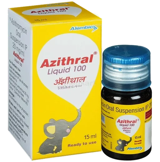 azithral 100mg syrup 15 ml